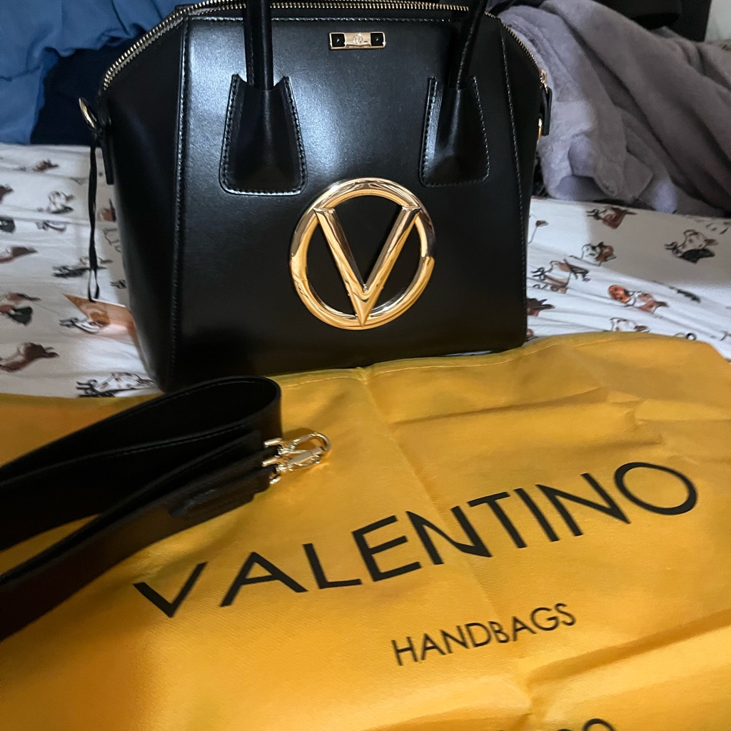 Valentino Minimi Forever Va 3489 Black Leather Nwt